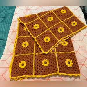 Crocheted 🌼By Me🌼 Flower Blanket
